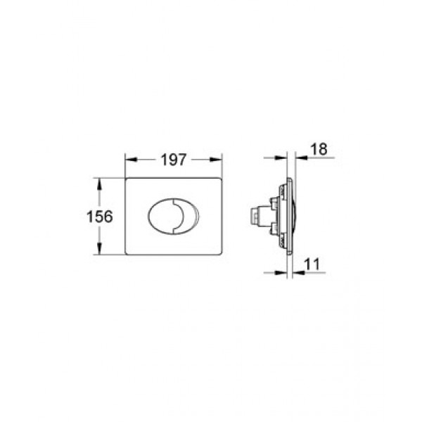 Skate Air Wall plate Grohe